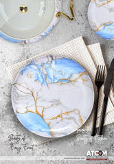 Atcom Crystal Coated Melamine Dinner Set Design #18 - 80pcs