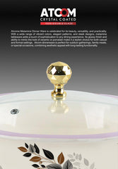 Atcom Crystal Coated Melamine Dinner Set Design #1 - 80pcs