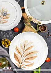 Atcom Crystal Coated Melamine Dinner Set Design #28 - 80pcs