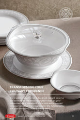 Graceware Double Glazed Crystal Coated Everest Melamine Dinner Set Design #9 - 80pcs Set