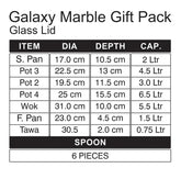 Sonex Glaxy Marble Gift Pack (Marble Coating)- 18Pieces Set