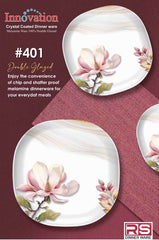 Innovation Crystal Coated Melamine Dinner Set Design #401 - 72pcs