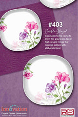 Innovation Crystal Coated Melamine Dinner Set Design #403 - 72pcs