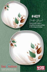 Innovation Crystal Coated Melamine Dinner Set Design #409 - 72pcs