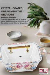 Innovation Crystal Coated Melamine Dinner Set Design #412 - 72pcs