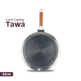 Laser Coating Wooden Single Handle Tawa