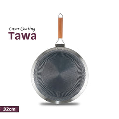 Laser Coating Wooden Single Handle Tawa