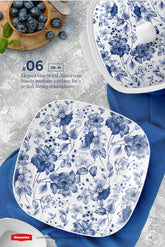 Graceware Double Glazed Lush Melamine Dinner Set Design #6 - 80pcs Set