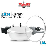 Majestic Elite Wok 12L Pressure Cooker With Glass Lid