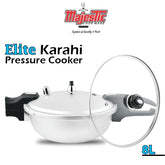 Majestic Elite Wok 12L Pressure Cooker With Glass Lid