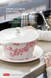 Graceware Double Glazed Crystal Coated Marion Melamine Dinner Set Design #4 - 80pcs Set