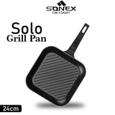Sonex Die Cast Solo Grill Pan- Size (24,28cm)