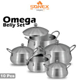 Sonex Omega Belly Set Metal Finish- 10PCs