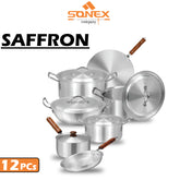 Sonex SAFFRON Metal Finish Set, for Cooking- 12PCs