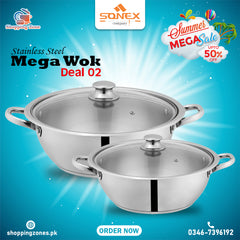 Sonex Stainless Steel Mega Wok Deal 02