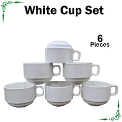 White Super Lemp Cup Set 6Pcs