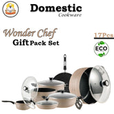 WONDER CHEF GIFT SET 19 Pcs (2-Layers Marble Coated)