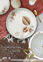 Atcom Crystal Coated Melamine Dinner Set Design #16 - 80pcs