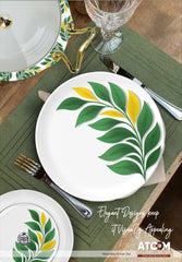 Atcom Crystal Coated Melamine Dinner Set Design #26 - 80pcs