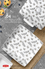 Graceware Double Glazed Avenue Melamine Dinner Set Design #4 - 80pcs Set