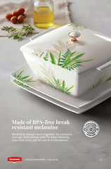 Graceware Double Glazed Avenue Melamine Dinner Set Design #7 - 80pcs Set