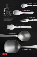 Graceware Double Glazed Avenue Melamine Dinner Set Design #2 - 80pcs Set