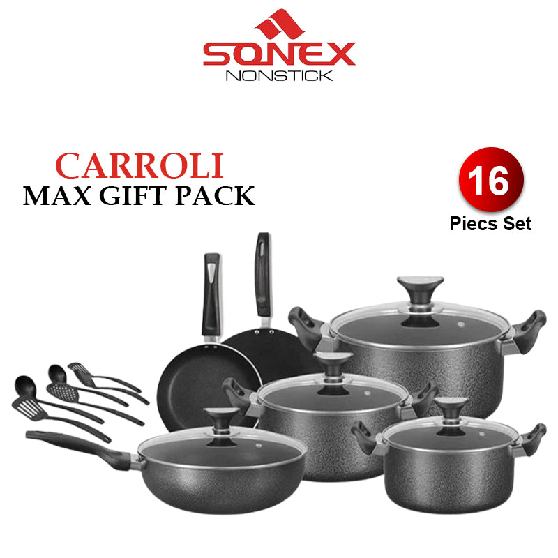 Sonex CAROLLI MAX Gift Pack 16PCs with (Glass Lid)