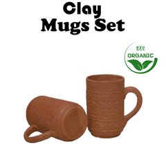 Clay Mugs Set 2pcs