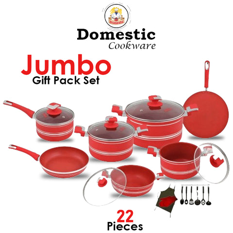 Domestic Jumbo Gift Pack Set Marble Coating- 22Pcs