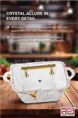 Innovation Crystal Coated Melamine Dinner Set Design #405 - 72pcs