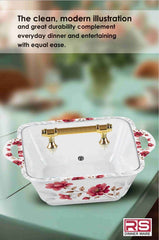 Innovation Crystal Coated Melamine Dinner Set Design #406 - 72pcs