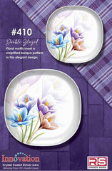 Innovation Crystal Coated Melamine Dinner Set Design #410 - 72pcs