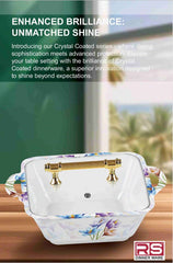 Innovation Crystal Coated Melamine Dinner Set Design #410 - 72pcs