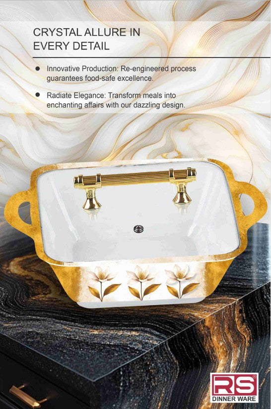 Innovation Crystal Coated Melamine Dinner Set Design #417 - 72pcs