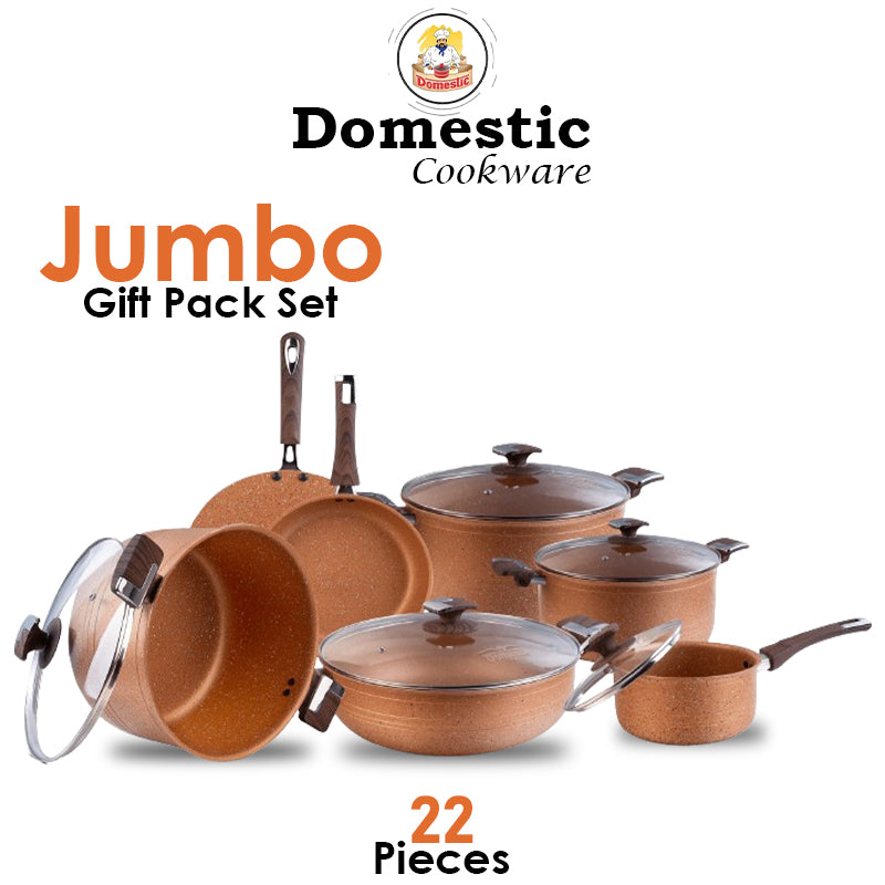 Nonstick Jumbo Gift Set - 22 Pcs Marble Coating