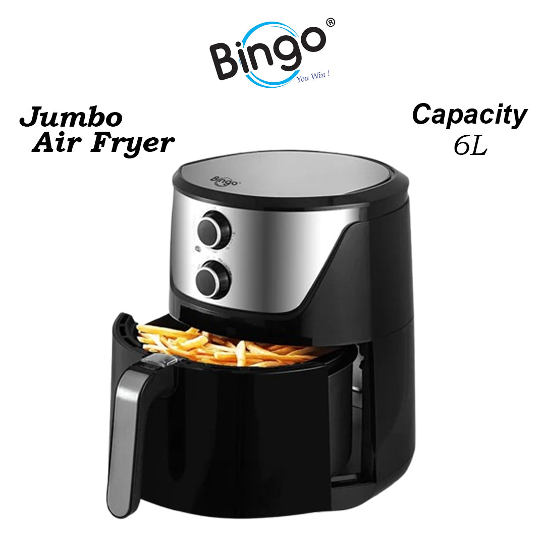 (AF-9030 J) JUMBO AIR FRYER (6.0L) Steel Housing