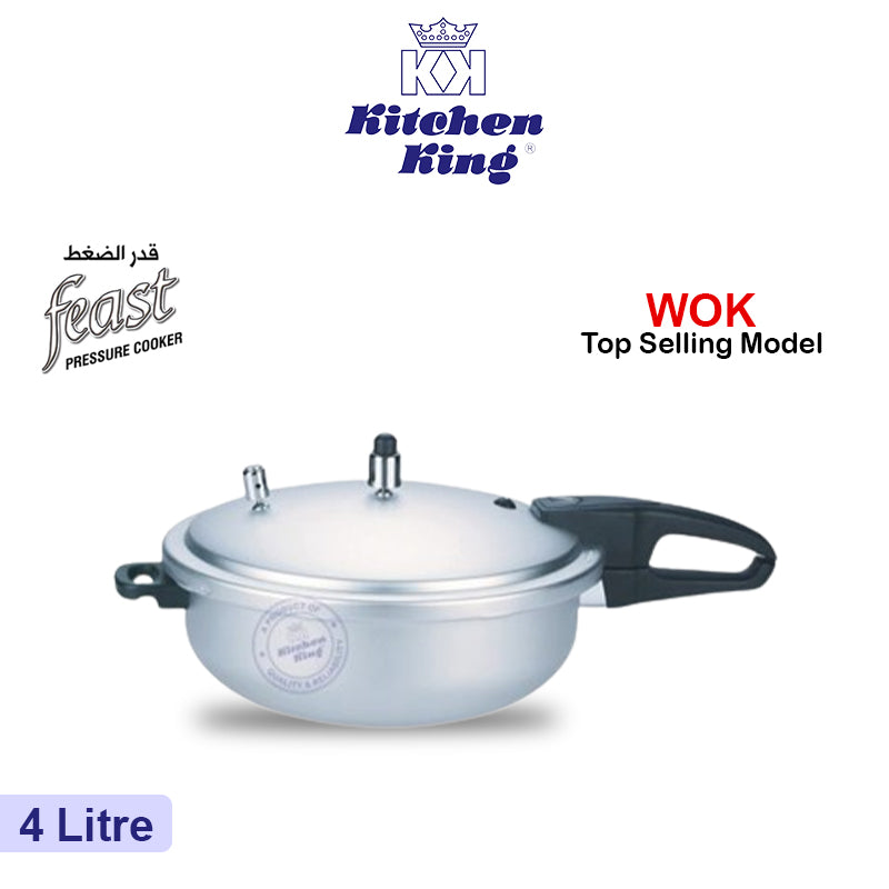 Wok Pressure Cooker (feast) –  Size 4,5,7,9,11 Liter