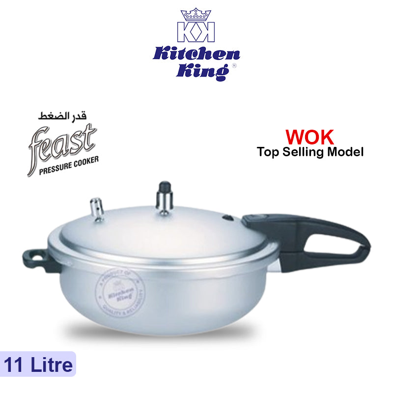 Wok Pressure Cooker (feast) –  Size 4,5,7,9,11 Liter
