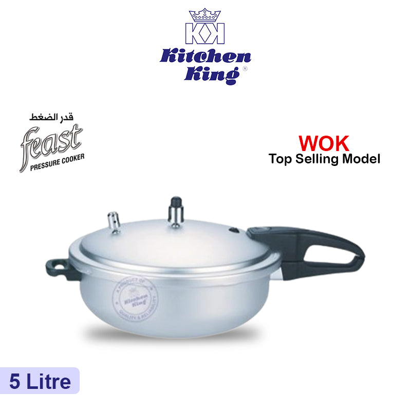Wok Pressure Cooker (feast) –  Size 4,5,7,9,11 Liter