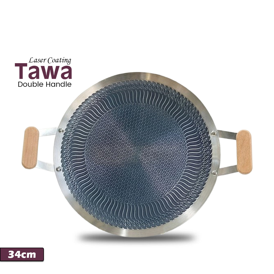 Laser Coating Double Handle Tawa