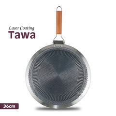 Laser Coating Wooden Single Handle Tawa