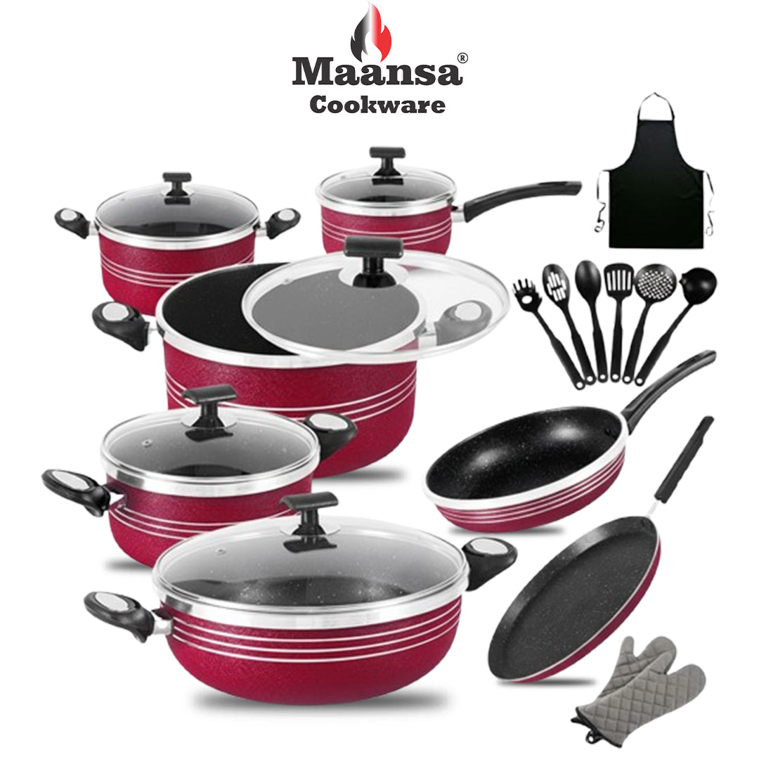 Maansa Nonstick Forging Set- 21PCS