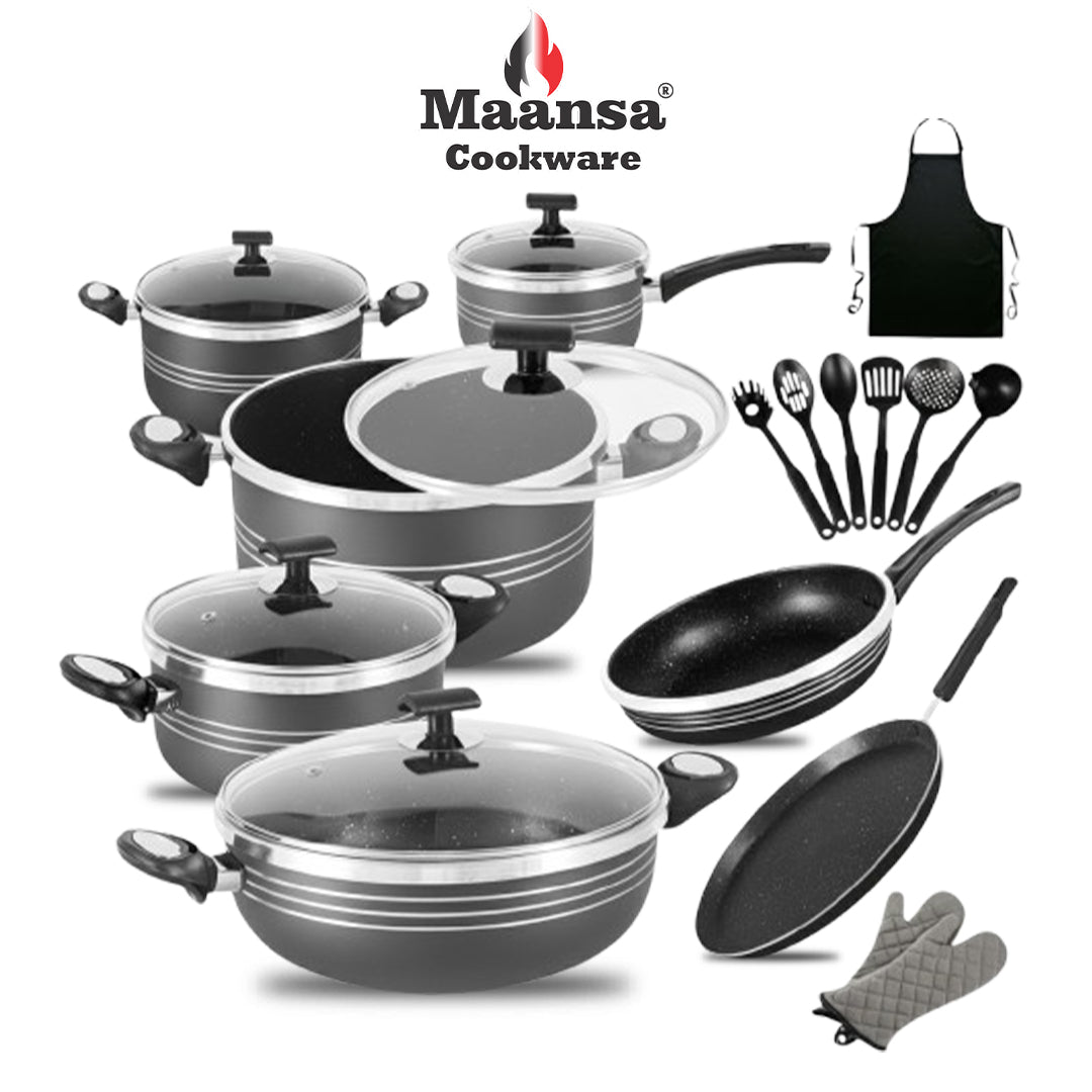 Maansa Nonstick Forging Set- 21PCS