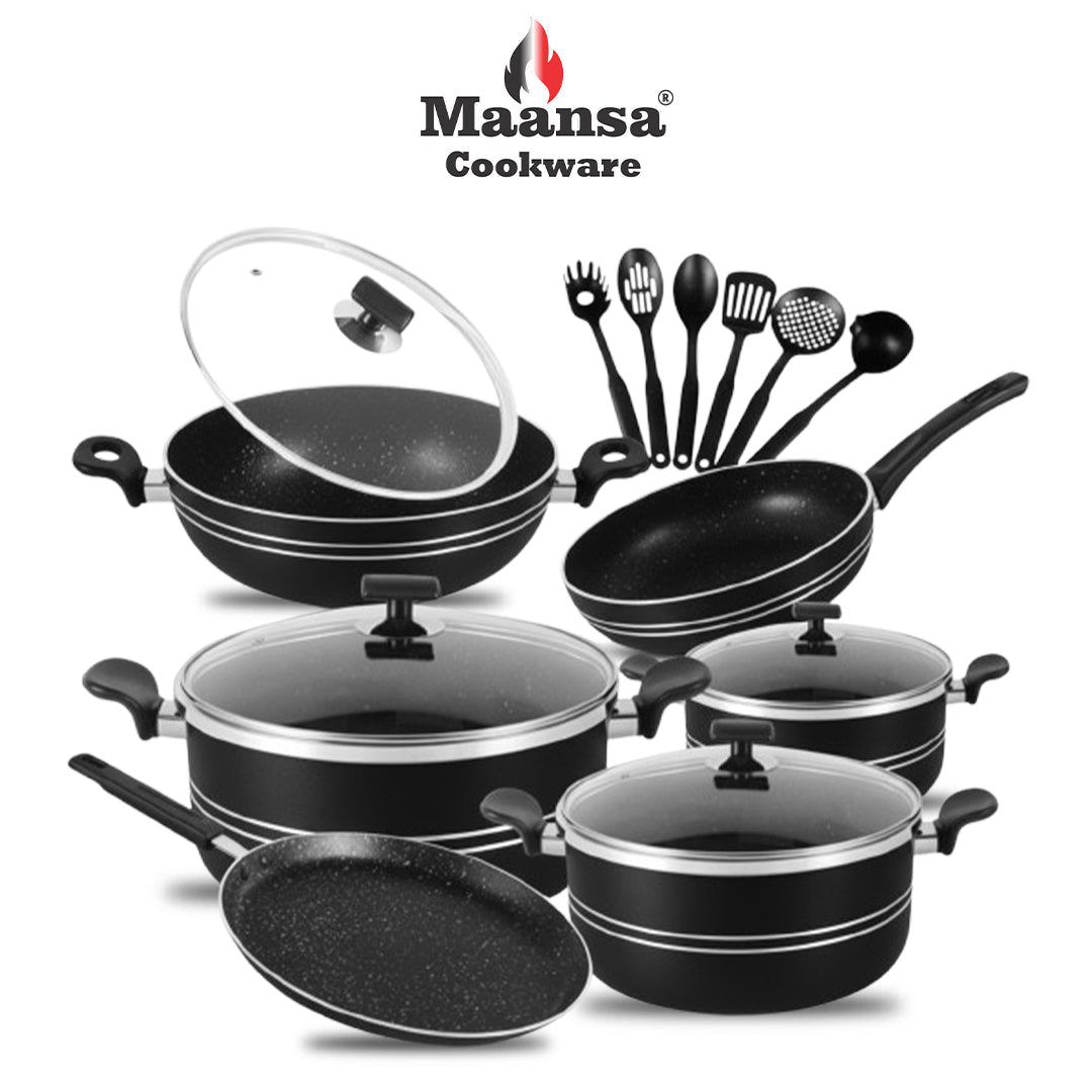 Mansaa Nonstick Glaxy Forging Set - 17pcs Set