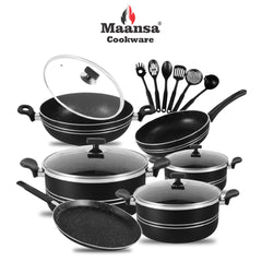 Mansaa Nonstick Glaxy Forging Set - 17pcs Set