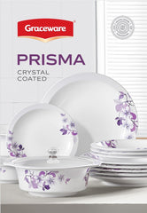 Graceware Double Glazed Crystal Coated Prisma Melamine Dinner Set Design #19 - 80pcs Set