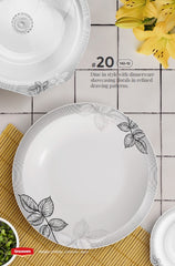 Graceware Double Glazed Crystal Coated Prisma Melamine Dinner Set Design #20 - 80pcs Set