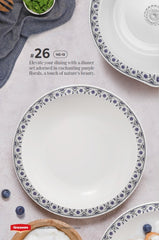 Graceware Double Glazed Crystal Coated Prisma Melamine Dinner Set Design #26 - 80pcs Set