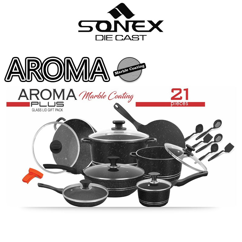 Sonex Die Cast Aroma Plus Gift Pack (Marble Coating)- 21PCs