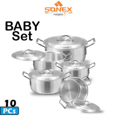 Sonex BABY Set New Design Handle (Pateli Set) For Cooking- 10PCs